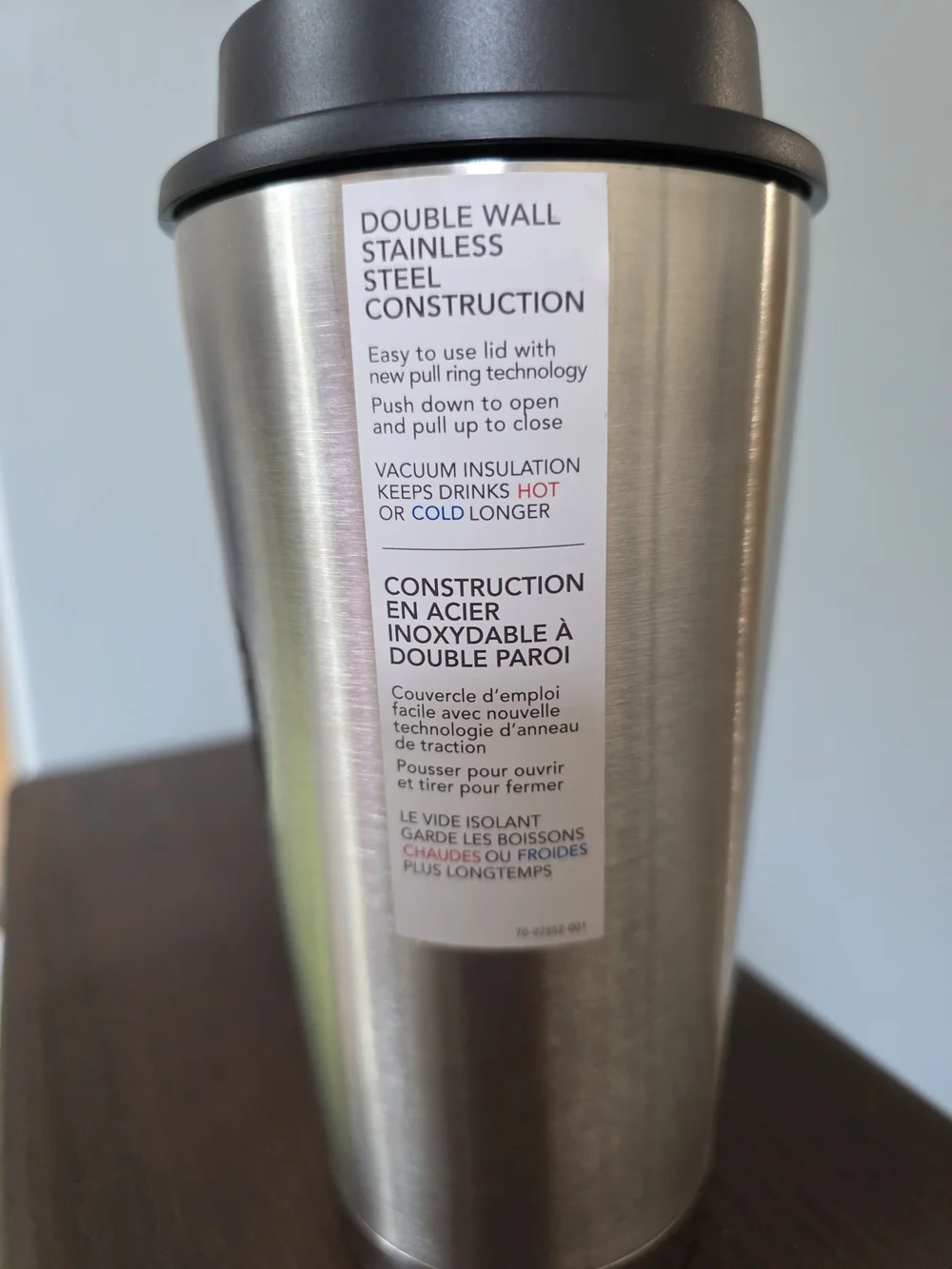 Starbucks Stainless Steel Travel Tumbler - Silver/Black
